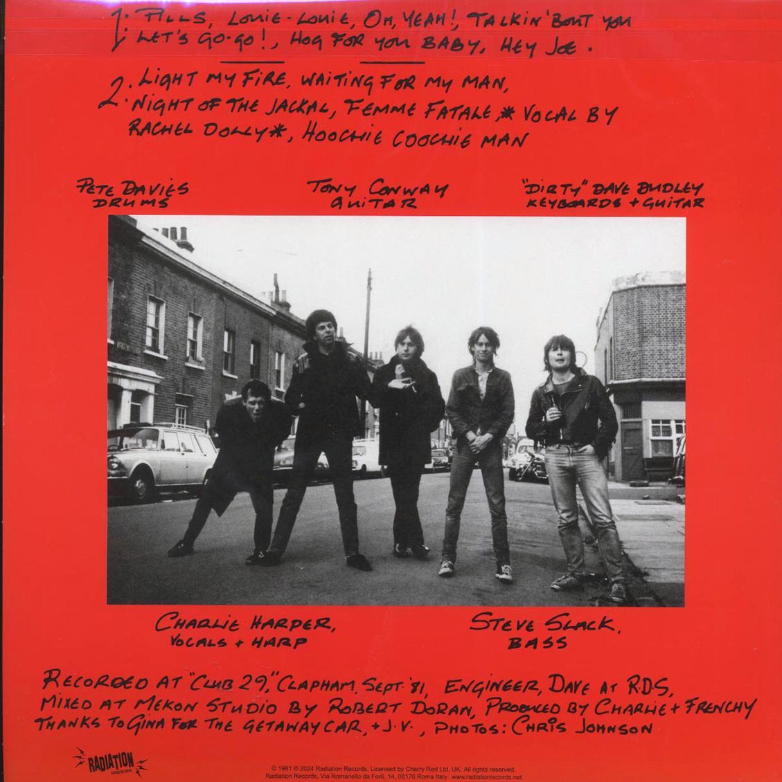 Charlie Harper - Stolen Property (ltd. ed.) (red vinyl) vinyl LP back cover