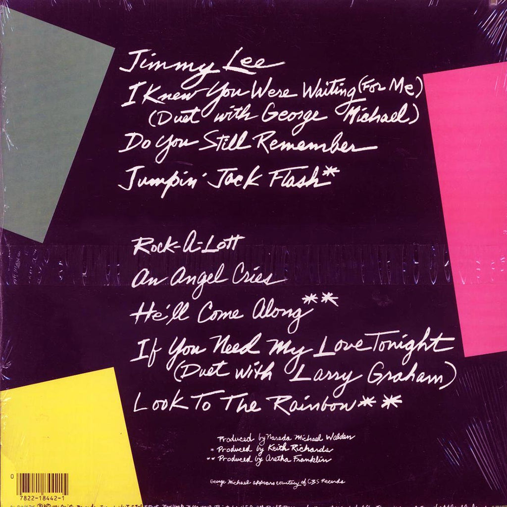 Aretha Franklin - Aretha (1986 ORIGINAL PRESS) (orig. press) (marked/ltd stock) vinyl LP back cover