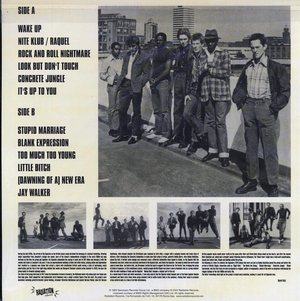 The Coventry Automatics (The Specials) - Dawning Of A New Era vinyl LP back cover