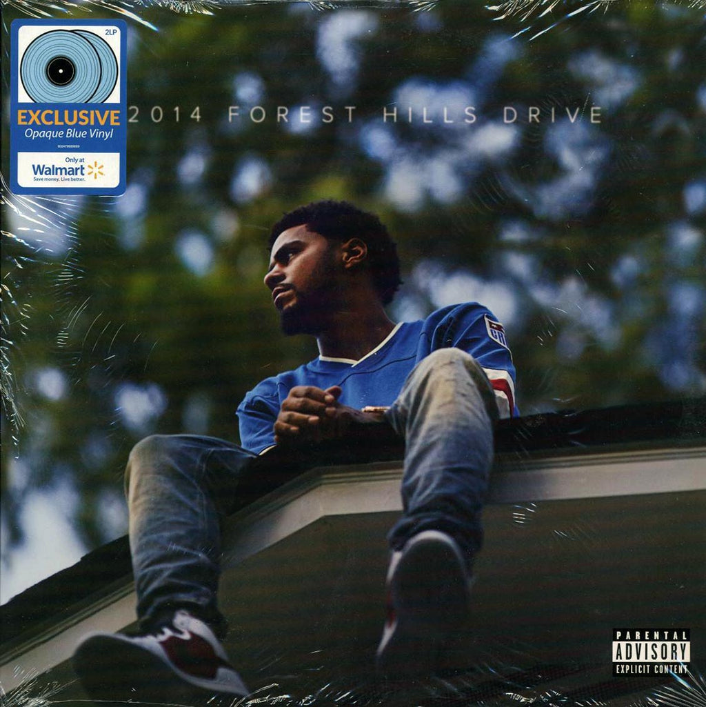J Cole - 2014 Forest Hills Drive (ltd. ed.) (2xLP) (blue vinyl) vinyl LP front cover
