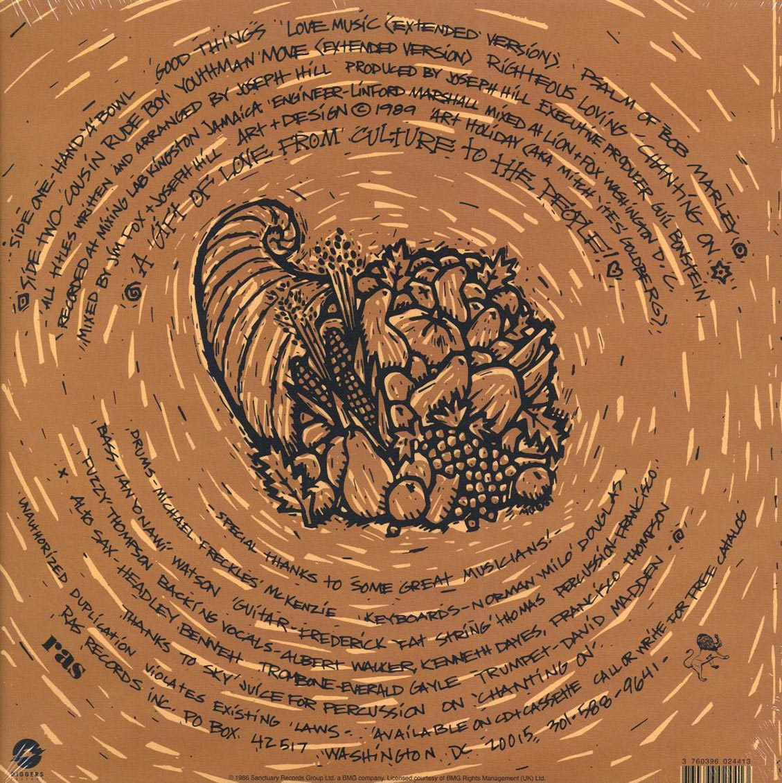 Culture - Good Things (180g) (remastered) vinyl LP back cover