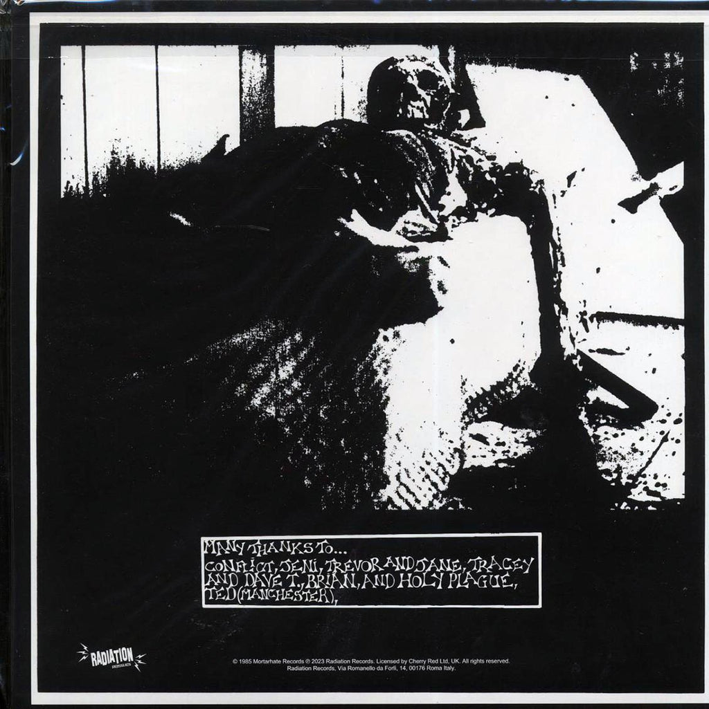 Exit-Stance - While Backs Are Turned  (white vinyl) vinyl LP back cover