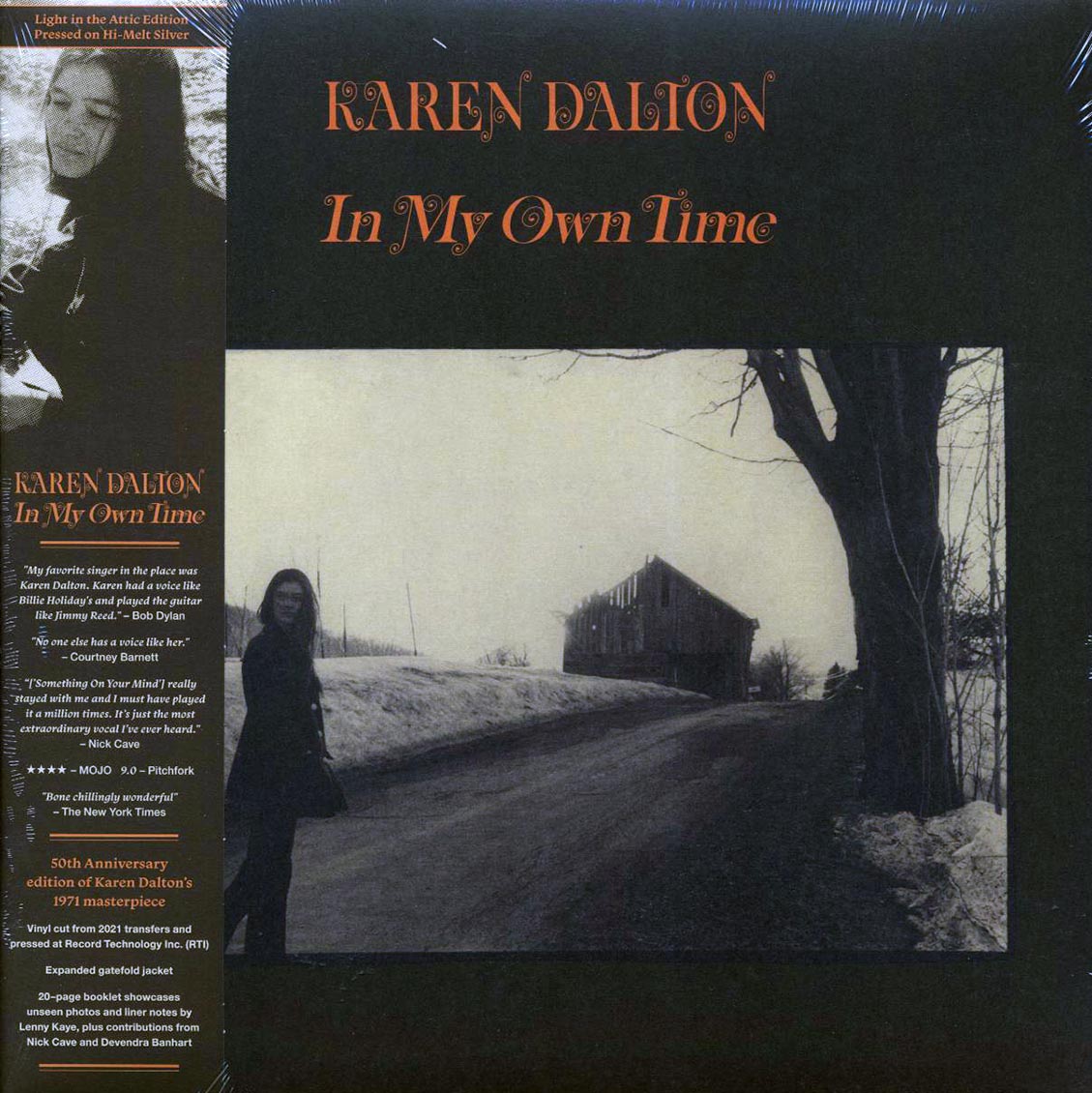 Karen Dalton - In My Own Time (50th Anniv. Ed.) (silver vinyl) (RTI press) — front cover