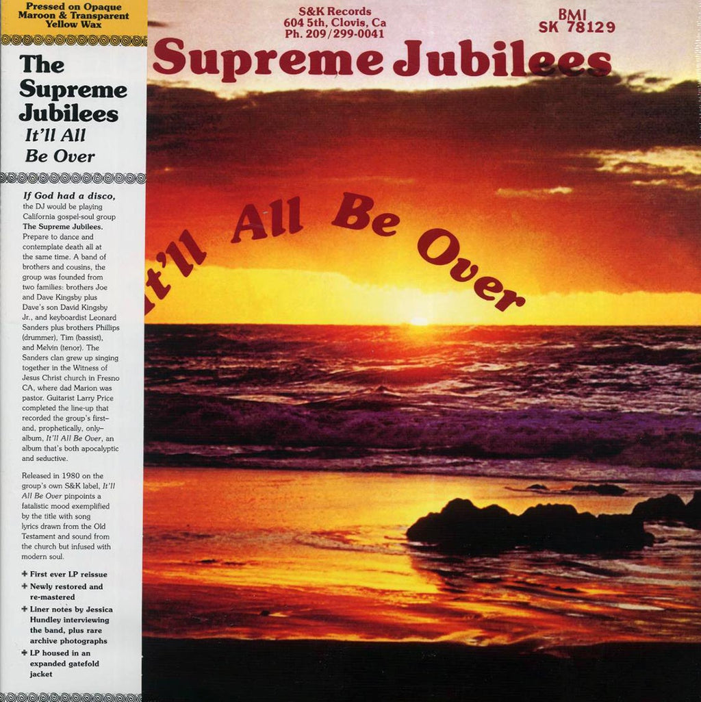 The Supreme Jubilees - It'll All Be Over (maroon/yellow vinyl) — front cover