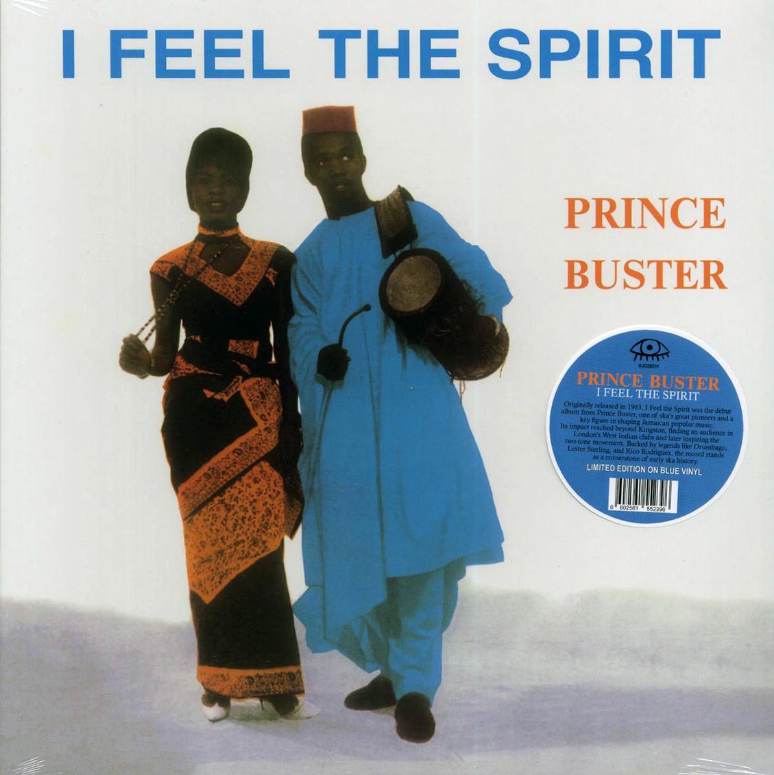 Prince Buster - I Feel The Spirit (ltd. ed.) (blue vinyl) vinyl LP front cover