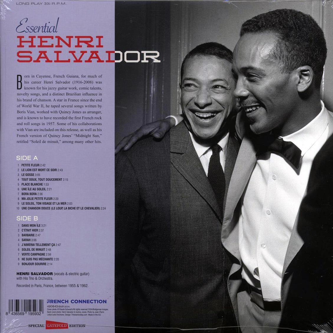 Henri Salvador - Essential (180g) vinyl LP back cover