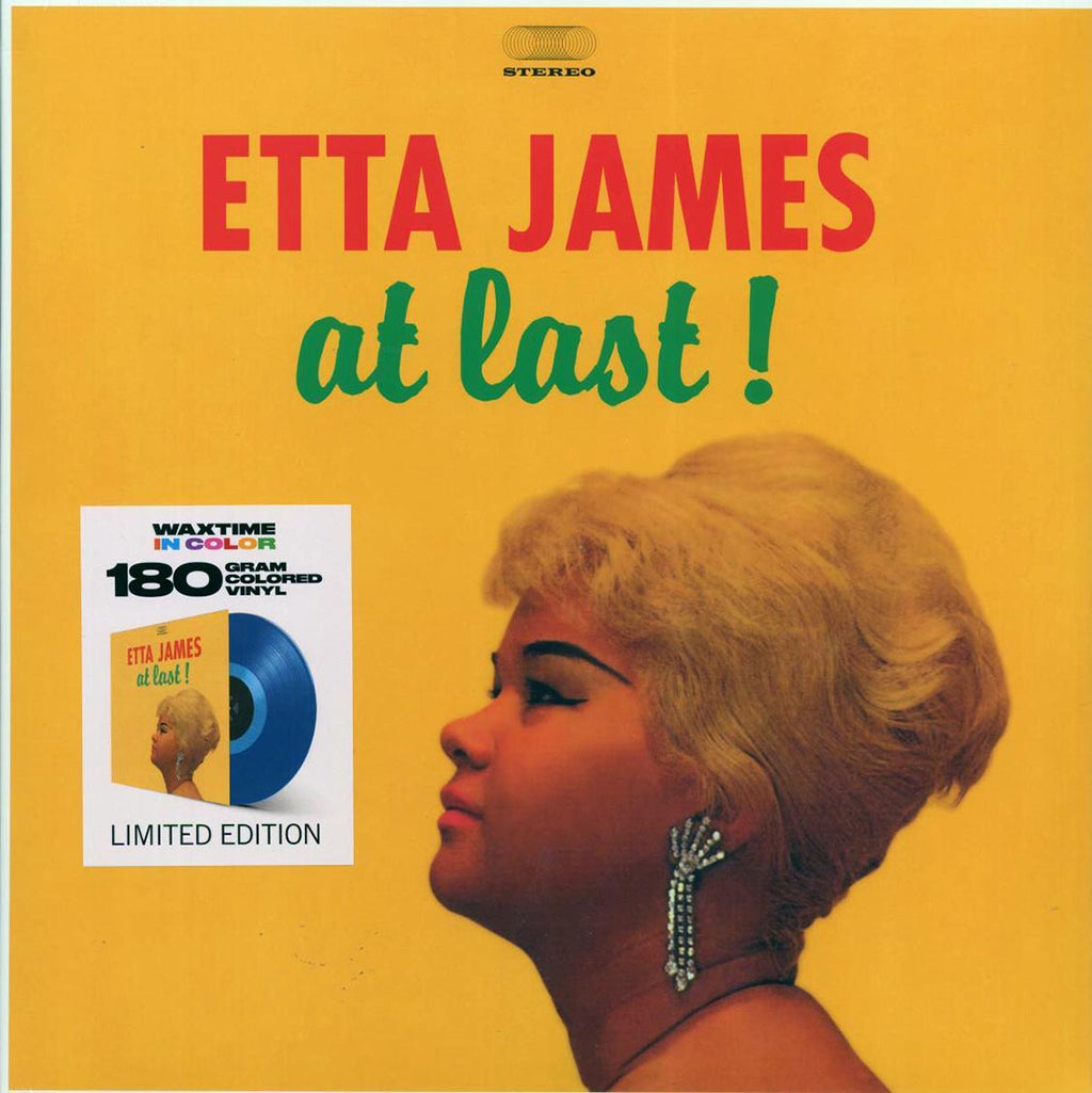 Etta James - At Last! (+4 bonus tracks) (180g) (blue vinyl) vinyl LP front cover