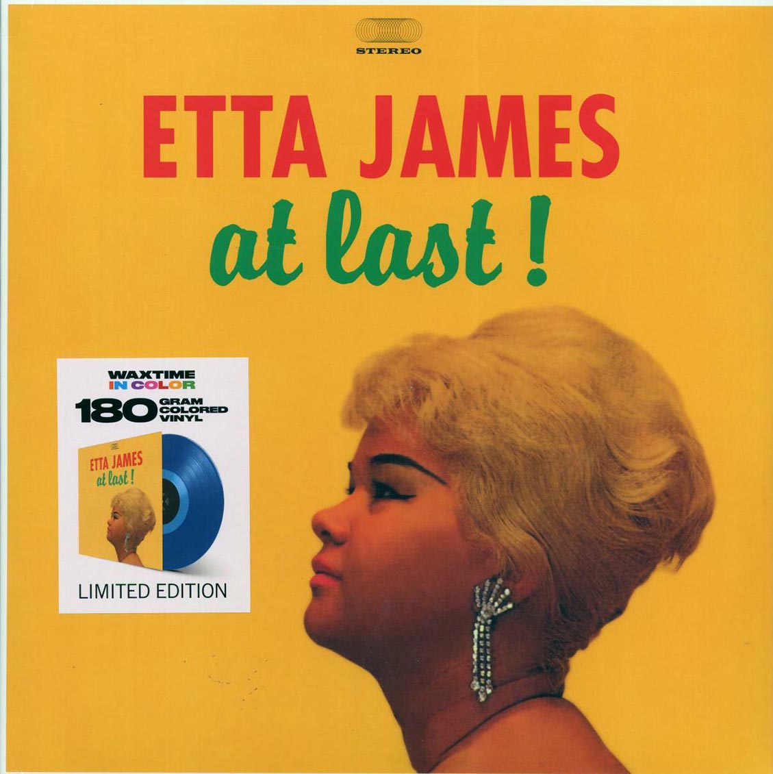 Etta James - At Last! (+4 bonus tracks) (180g) (blue vinyl) vinyl LP front cover