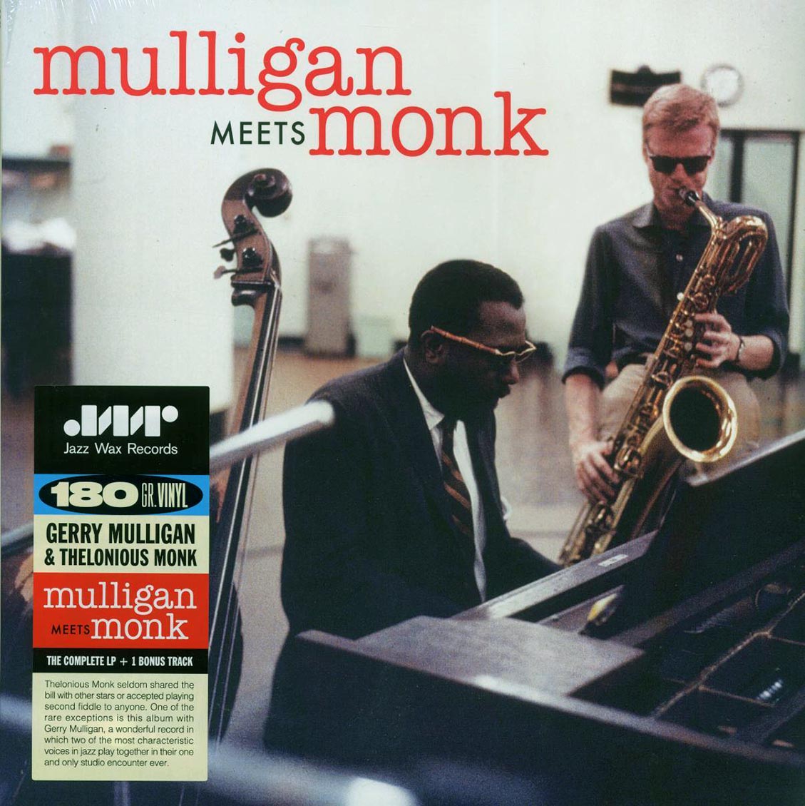 Thelonious Monk, Gerry Mulligan - Mulligan Meets Monk (+bonus track) (180g) vinyl LP front cover