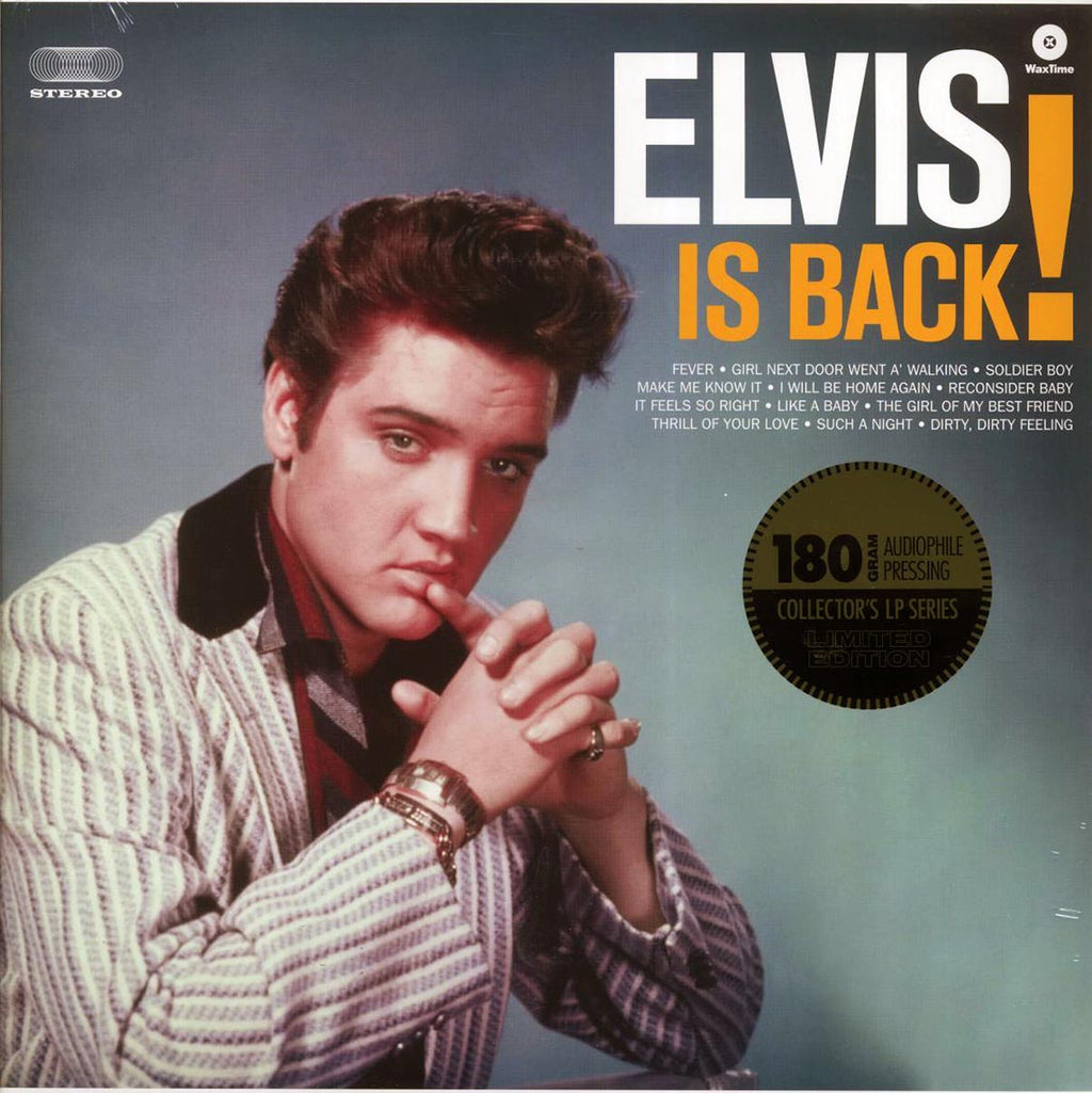 Elvis Presley - Elvis Is Back (+4 bonus tracks) (180g) vinyl LP front cover