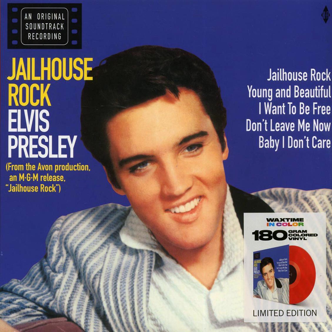 Elvis Presley - Jailhouse Rock (+4 bonus tracks) (180g) (red vinyl) vinyl LP front cover
