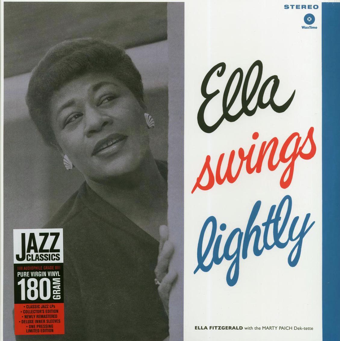 Ella Fitzgerald, The Marty Paich Dek-Tette - Ella Swings Lightly (+bonus track) (180g) (remastered) vinyl LP front cover