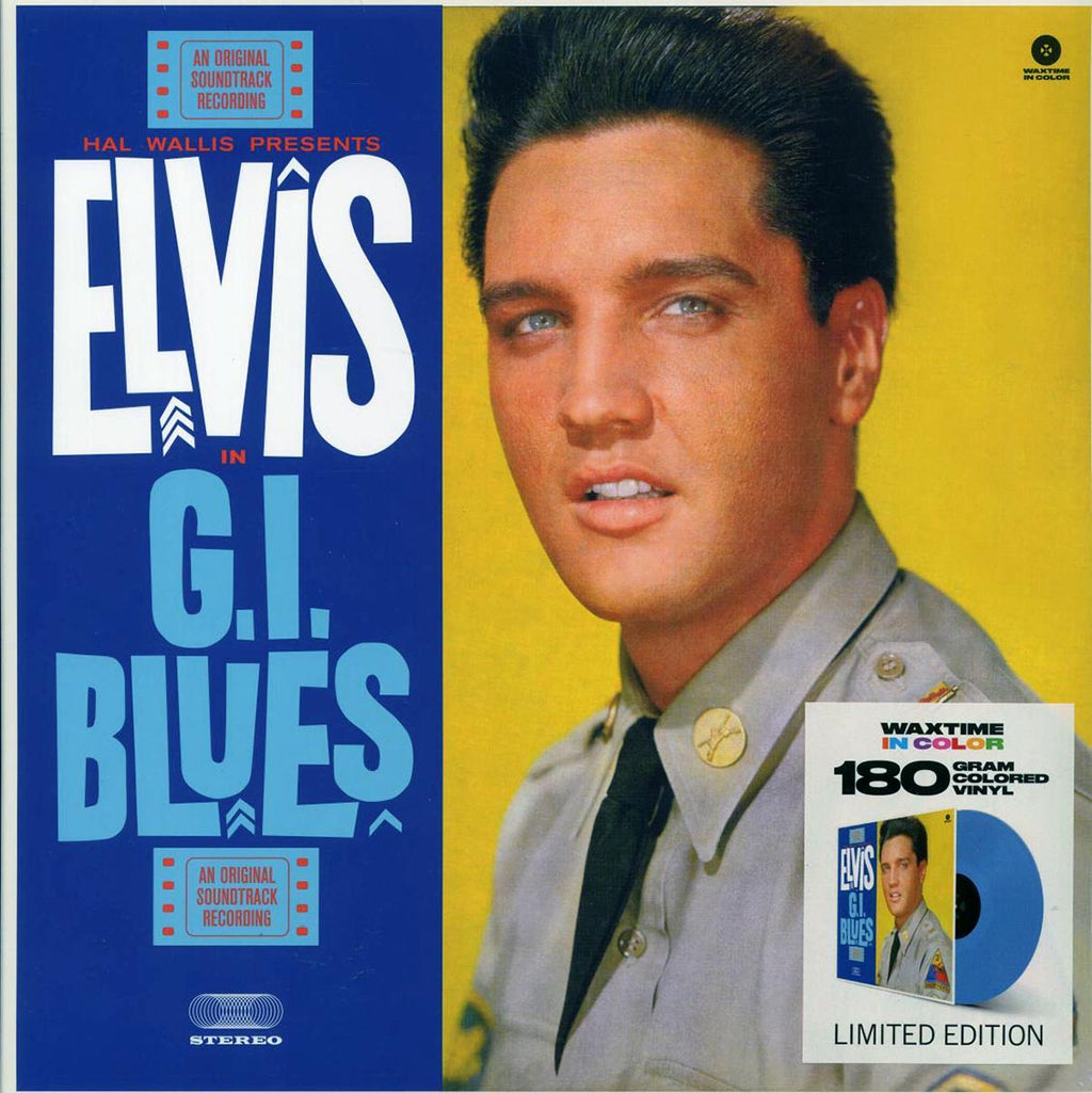 Elvis Presley - GI Blues (+4 bonus tracks) (ltd. ed.) (180g) (blue vinyl) vinyl LP front cover