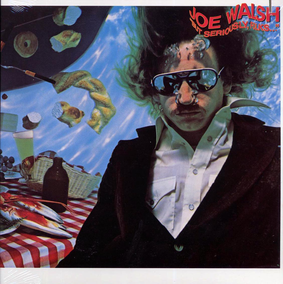Joe Walsh - But Seriously, Folks (1978 ORIGINAL PRESS) (orig. press) (marked/ltd stock) vinyl LP front cover