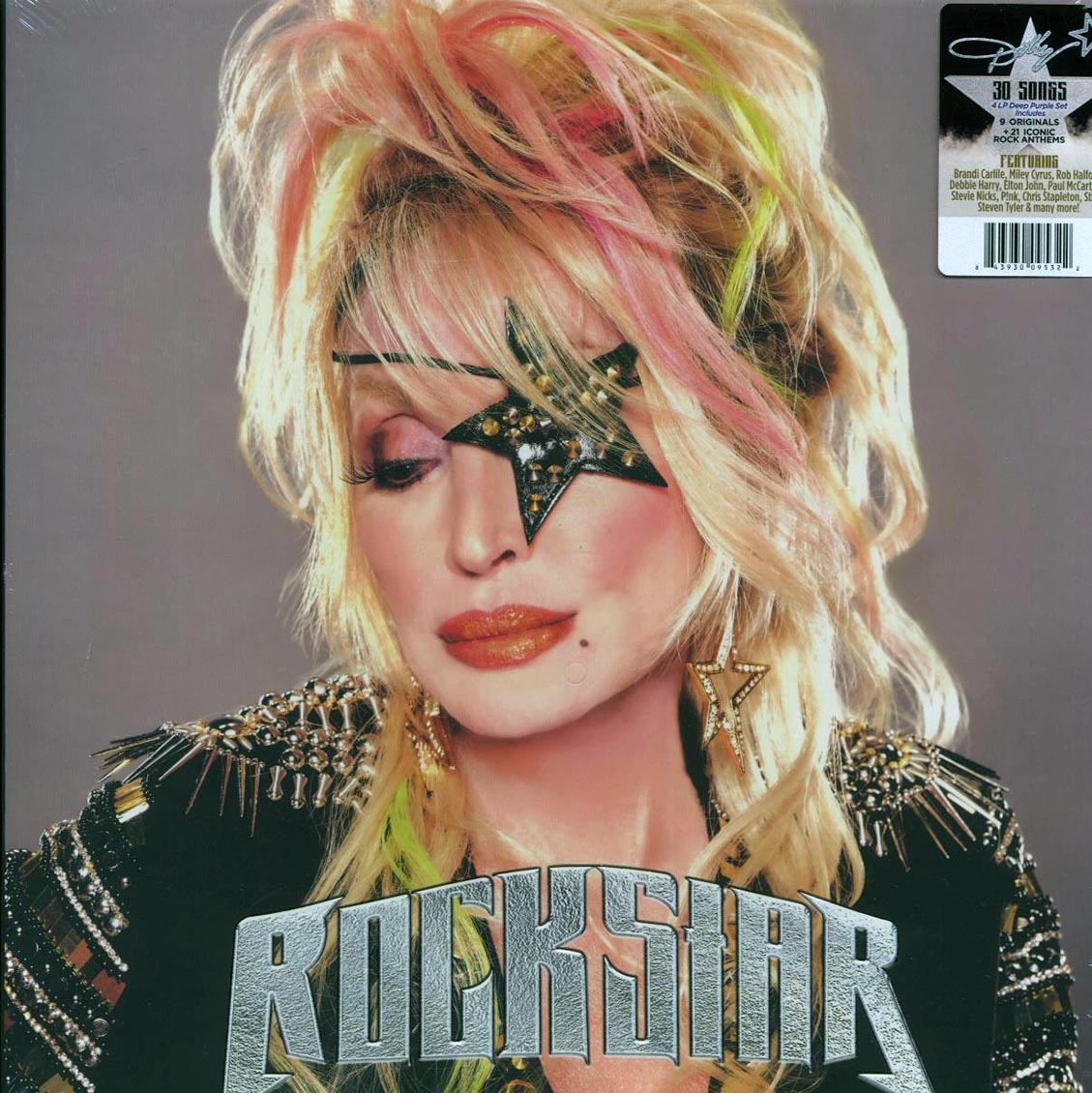 Dolly Parton, Stevie Nicks, Miley Cyrus, Brandi Carlile, Paul McCartney, Etc. - Rockstar Box Set (4xLP) (box set) (deep purple vinyl) vinyl LP front cover