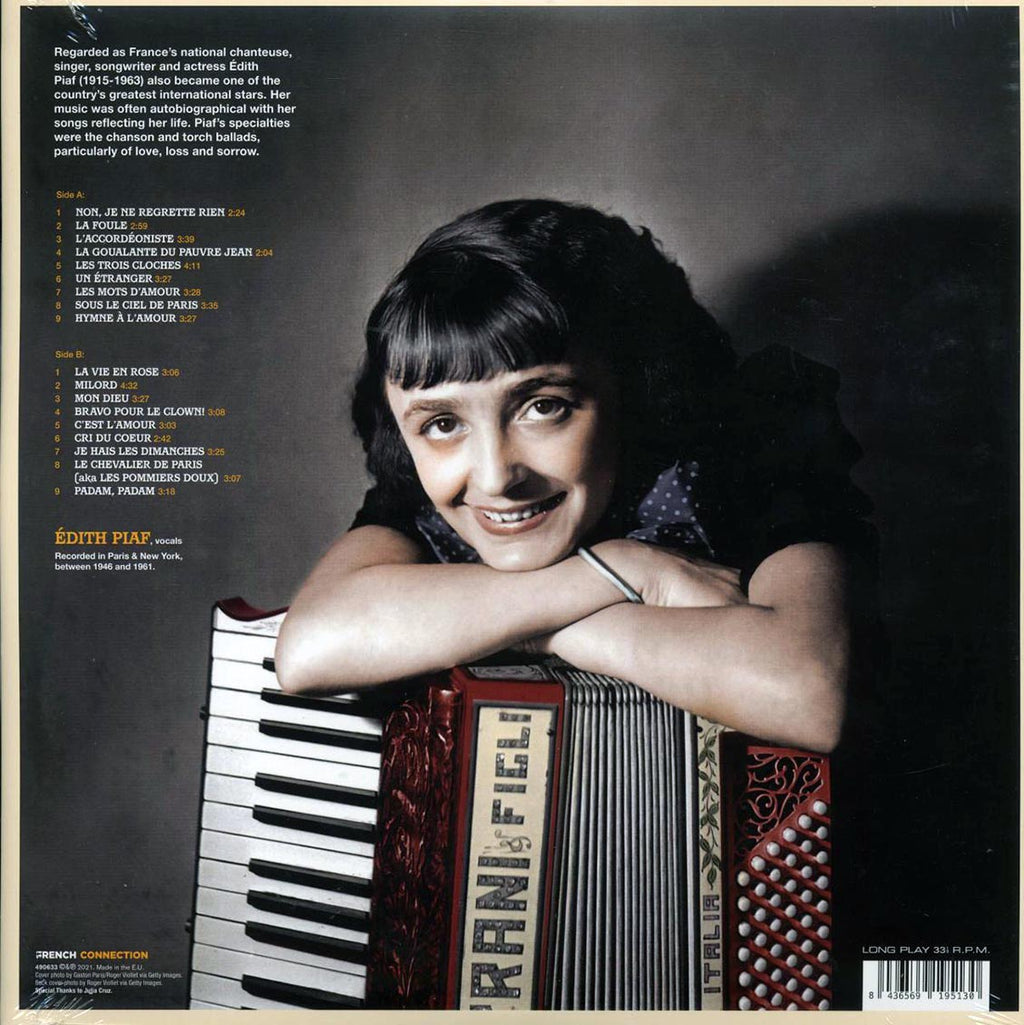 Edith Piaf - L'Essentiel (ltd. ed.) (180g) vinyl LP back cover