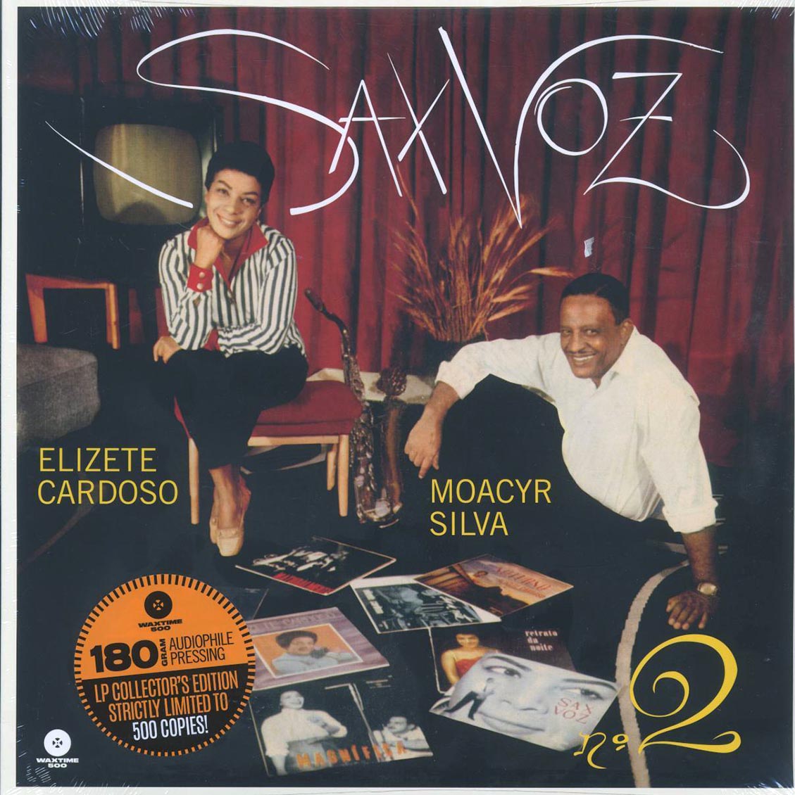 Elizete Cardoso, Moacyr Silva - Sax Voz No. 2 (ltd. 500 copies made) (180g) vinyl LP front cover
