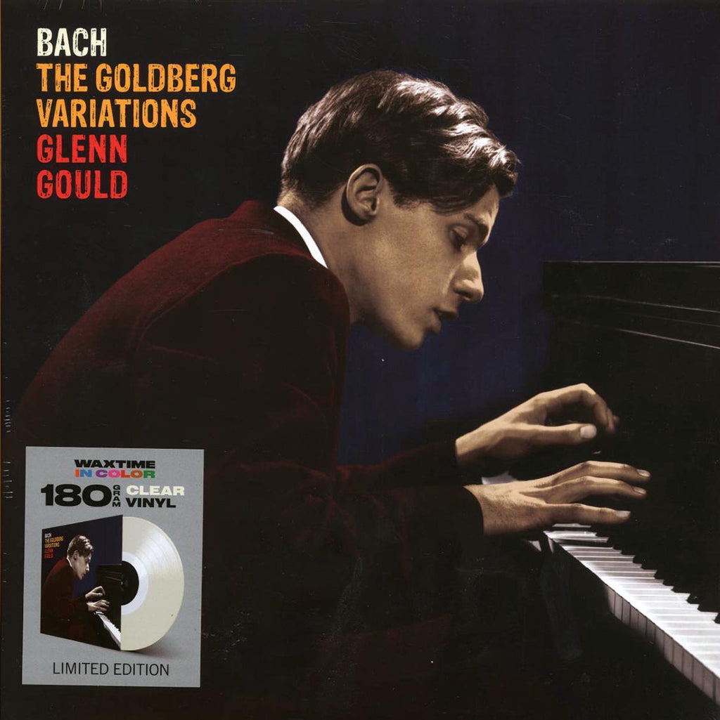 Bach, Glenn Gould - The Goldberg Variations (180g) (clear vinyl) vinyl LP front cover