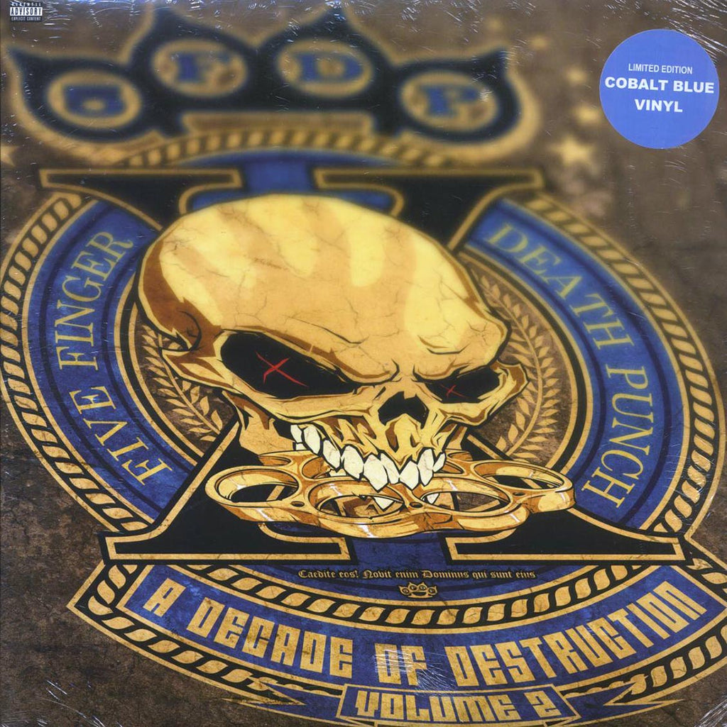 Five Finger Death Punch - A Decade Of Destruction Volume 2 (ltd. ed.) (2xLP) (cobalt vinyl) vinyl LP front cover