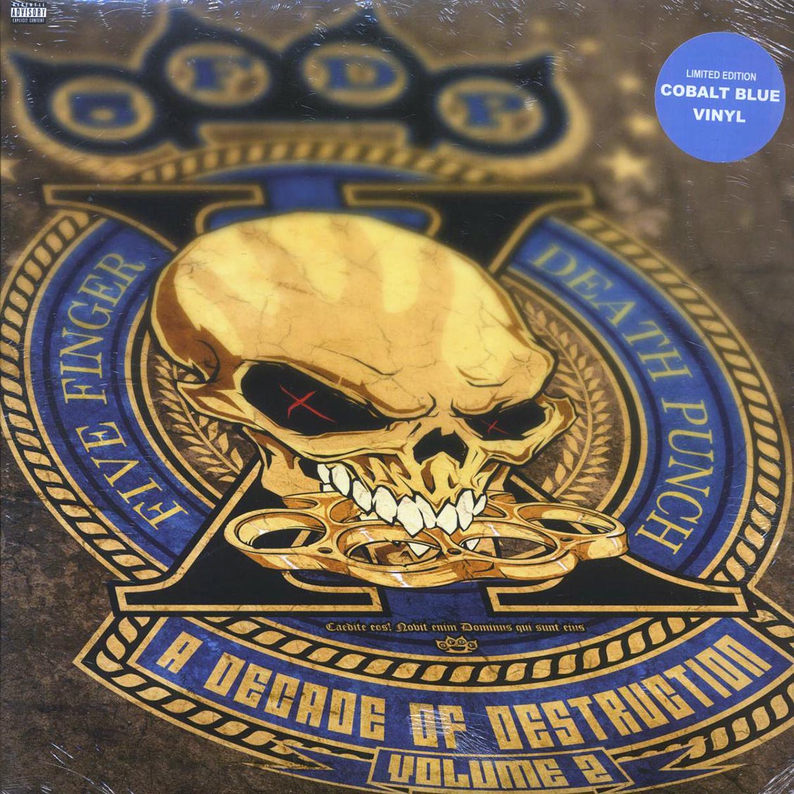 Five Finger Death Punch - A Decade Of Destruction Volume 2 (ltd. ed.) (2xLP) (cobalt vinyl) vinyl LP front cover