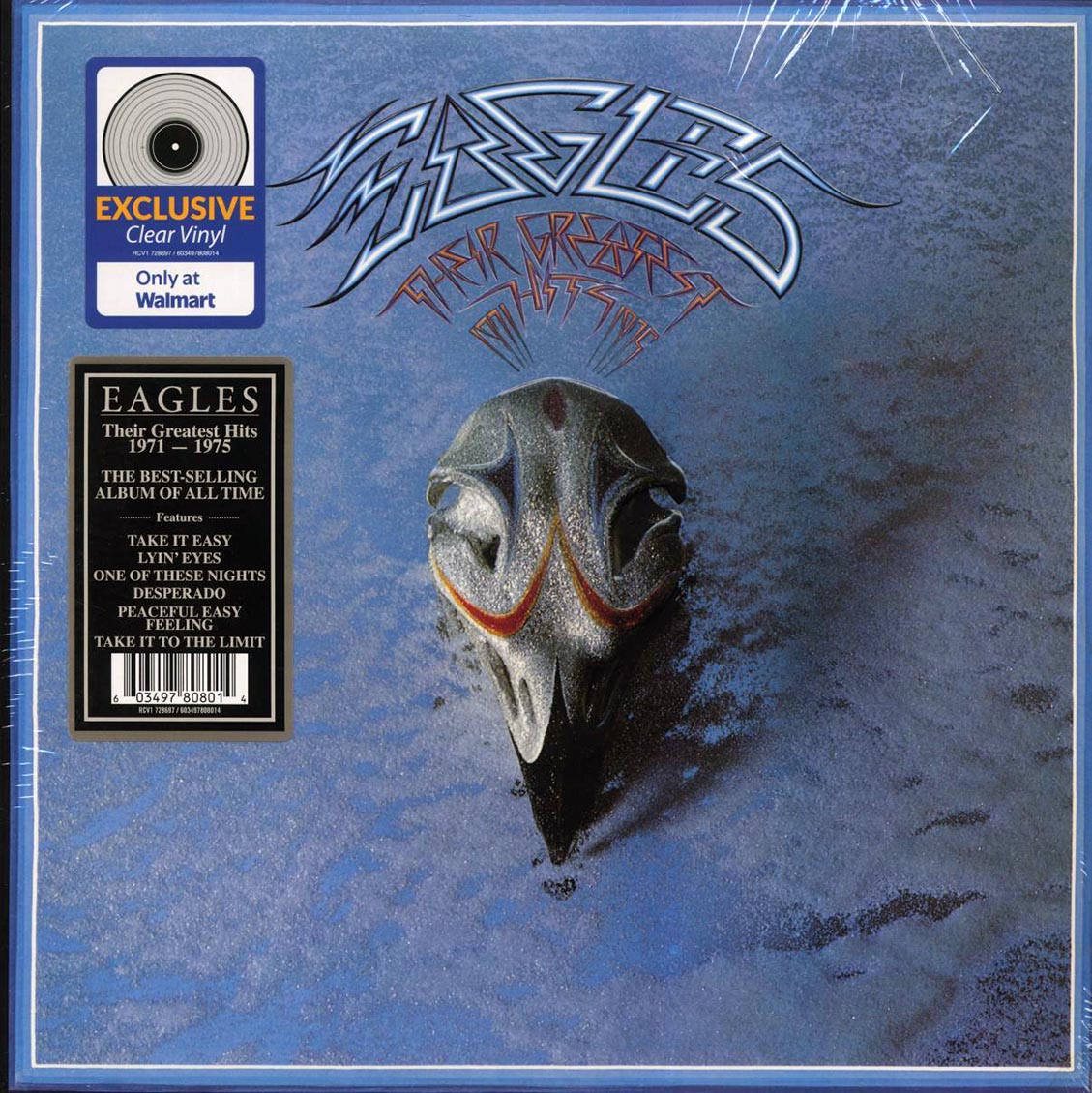 Eagles - Their Greatest Hits 1971-1975 (180g) (clear vinyl) vinyl LP front cover