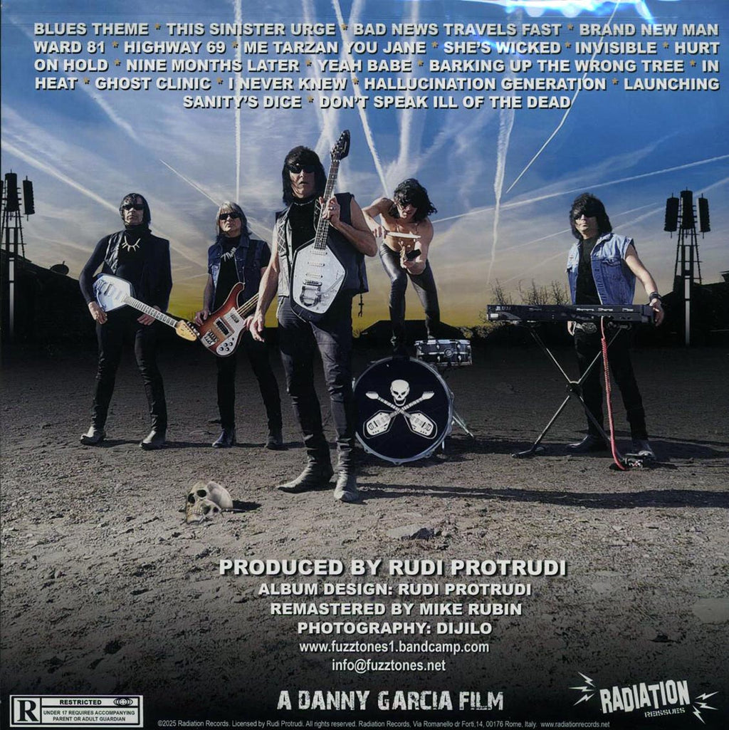 The Fuzztones - The Fuzztones Vs The World: Music From The Soundtrack Of The Motion Picture (2xLP) (remastered) (incl. a bonus 45rpm vinyl) vinyl LP back cover