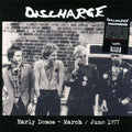 Discharge - Early Demos: March, June 1977 (red vinyl) vinyl LP front cover