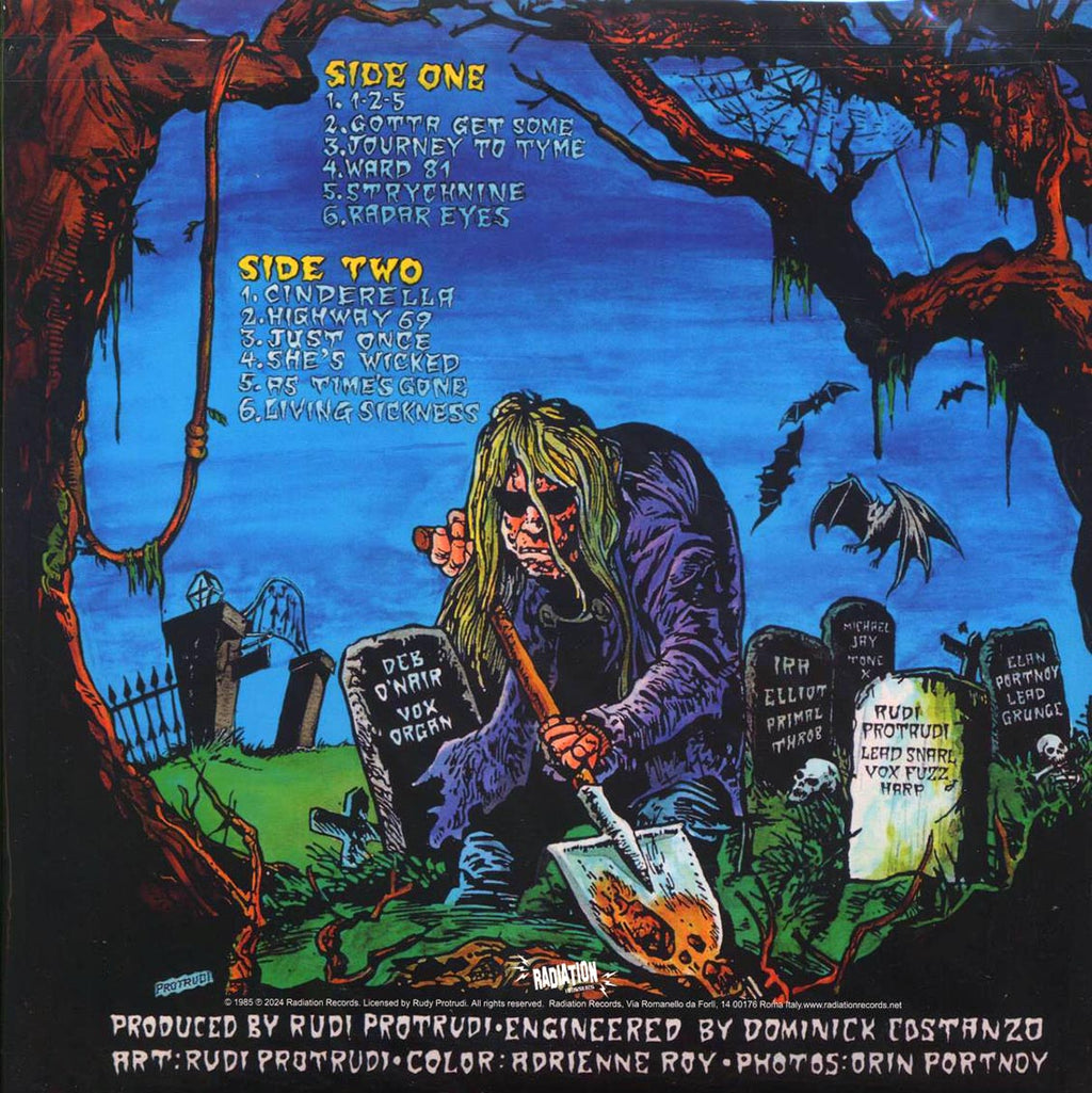 The Fuzztones - Lysergic Emanations vinyl LP back cover
