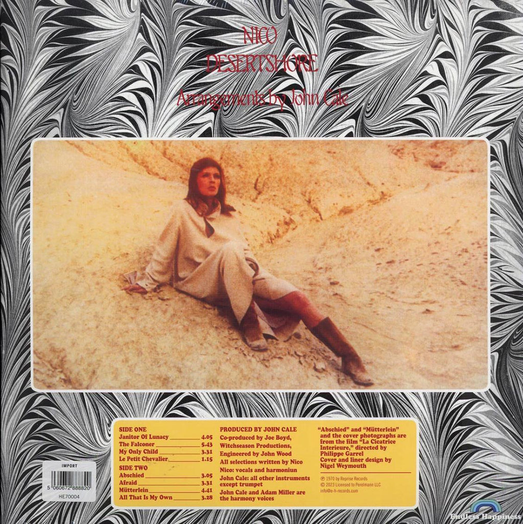 Nico - Desertshore (180g) vinyl LP back cover