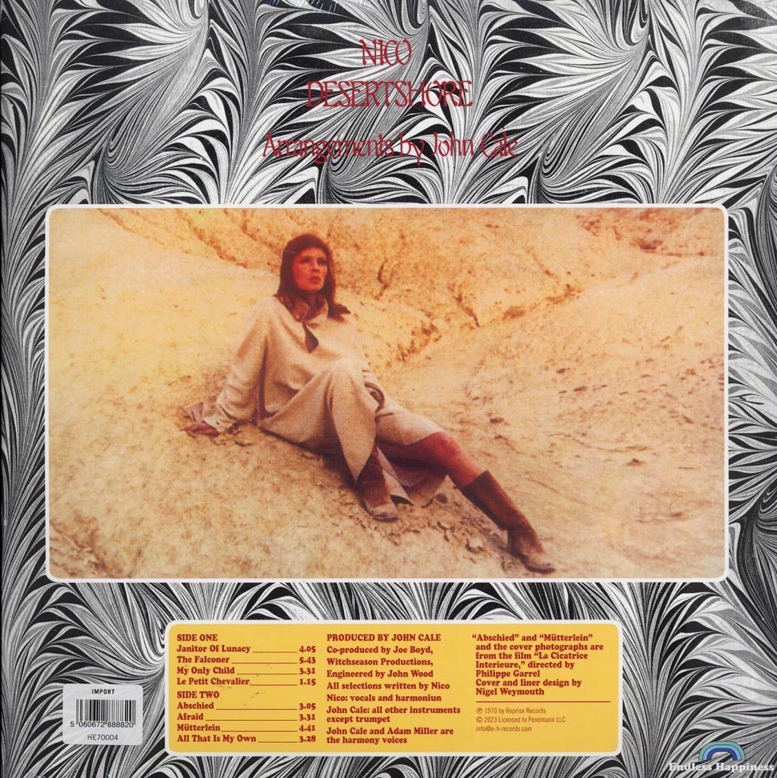 Nico - Desertshore (180g) vinyl LP back cover