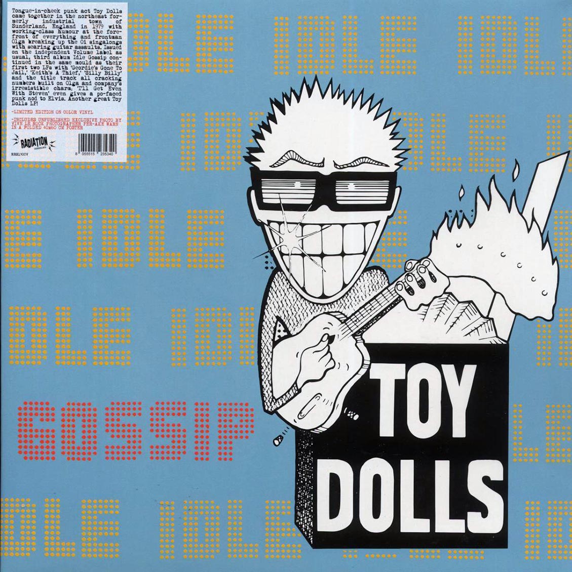 The Toy Dolls - Idle Gossip (white vinyl) vinyl LP front cover