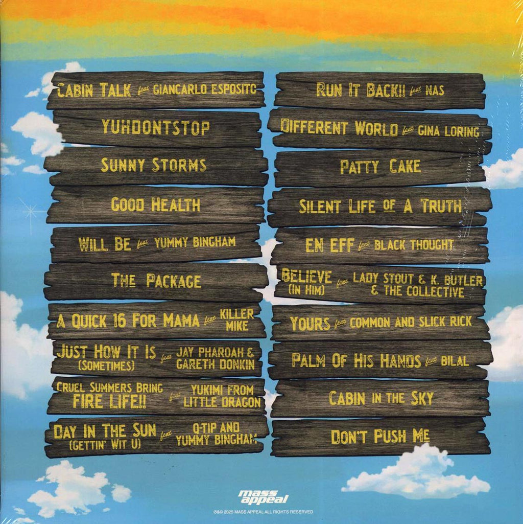 De La Soul - Cabin In The Sky (2xLP) (yellow vinyl) vinyl LP back cover