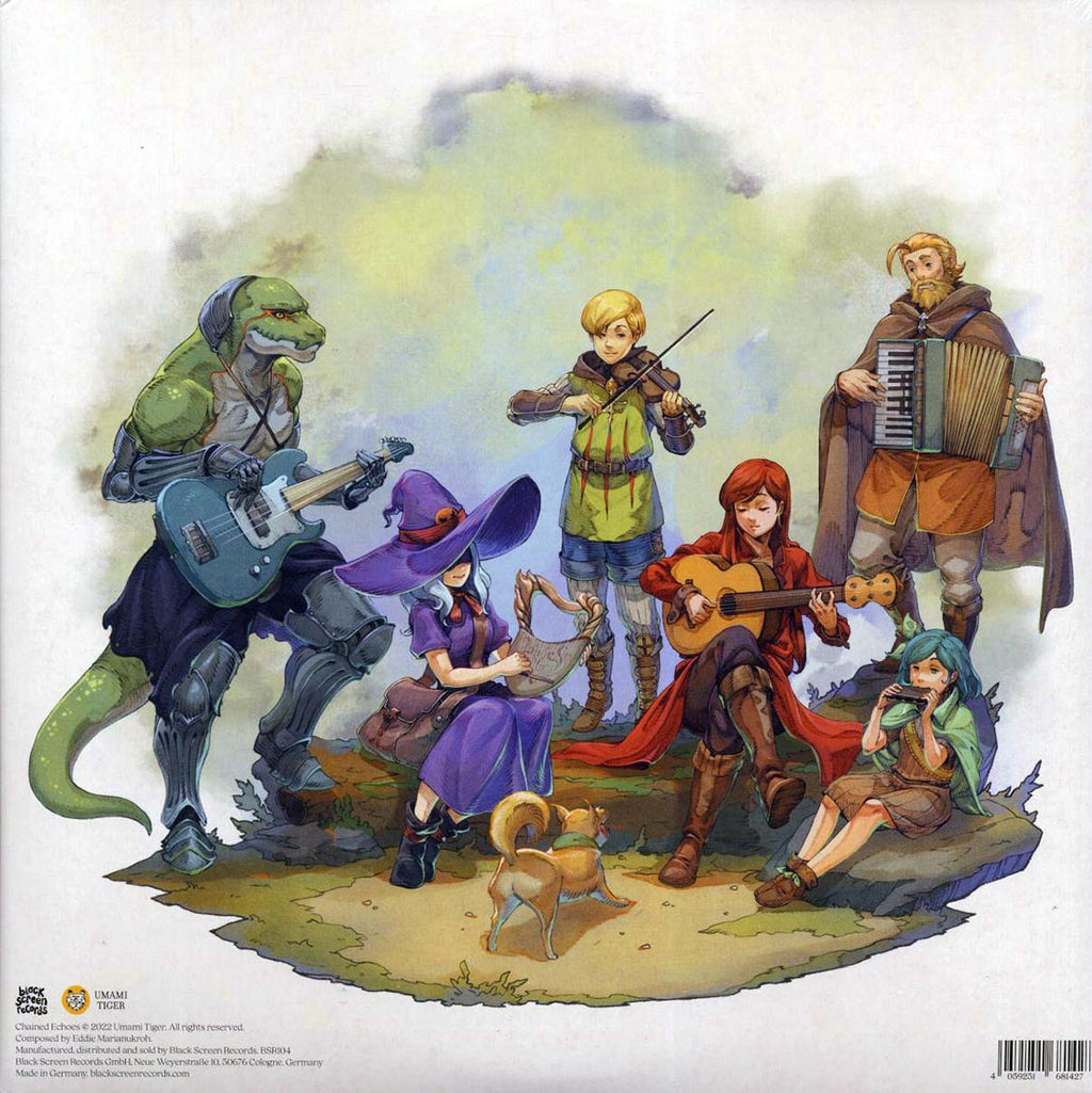 Eddie Marianukroh - Chained Echoes: Original Soundtrack (3xLP) (pearl/gold/green vinyl) vinyl LP back cover