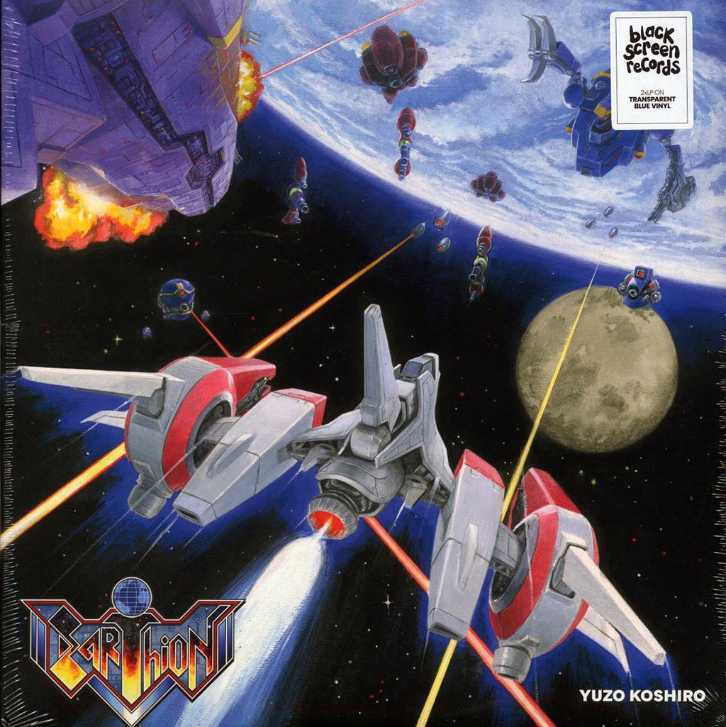 Yuzo Koshiro - Earthion (2xLP) (blue vinyl) vinyl LP front cover