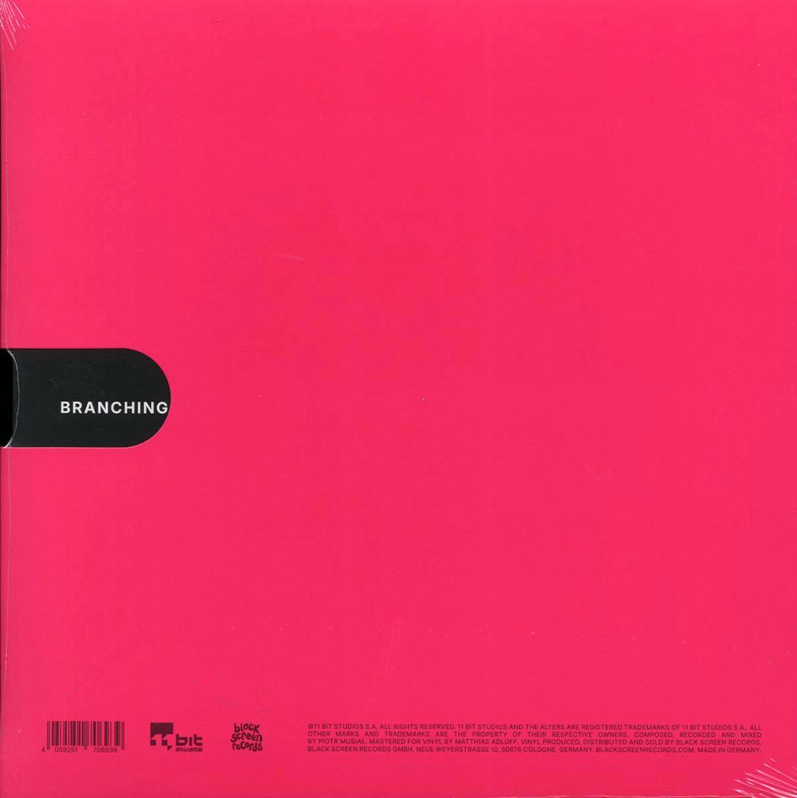 Piotr Musiał - The Alters Original Game Soundtrack (clear vinyl) vinyl LP back cover