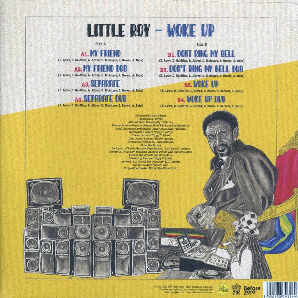 Little Roy - Woke Up vinyl LP back cover