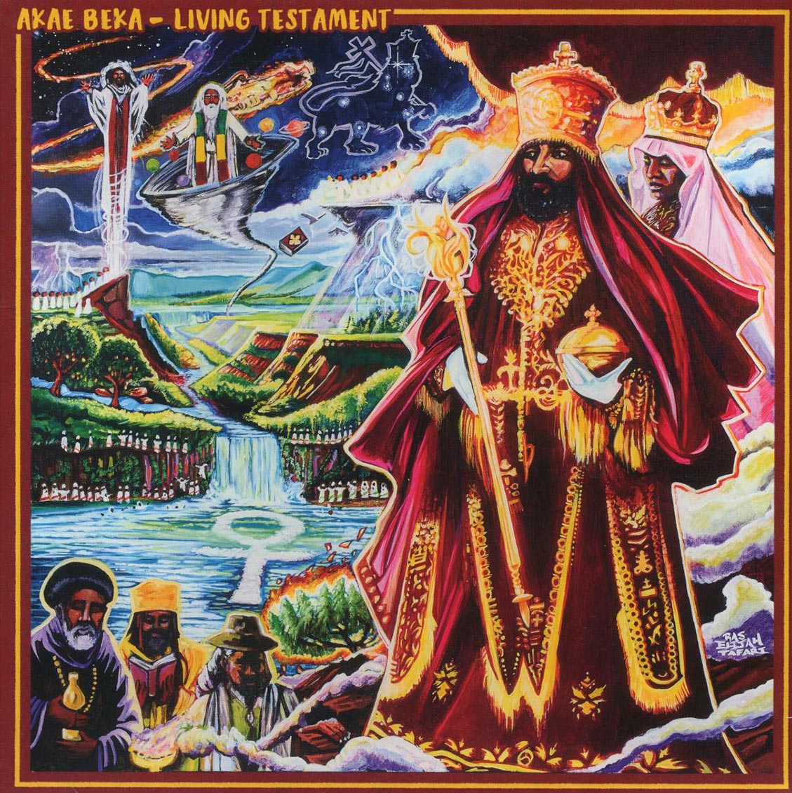 Akae Beka (Vaughn Benjamin/Midnite) - Living Testament vinyl LP front cover