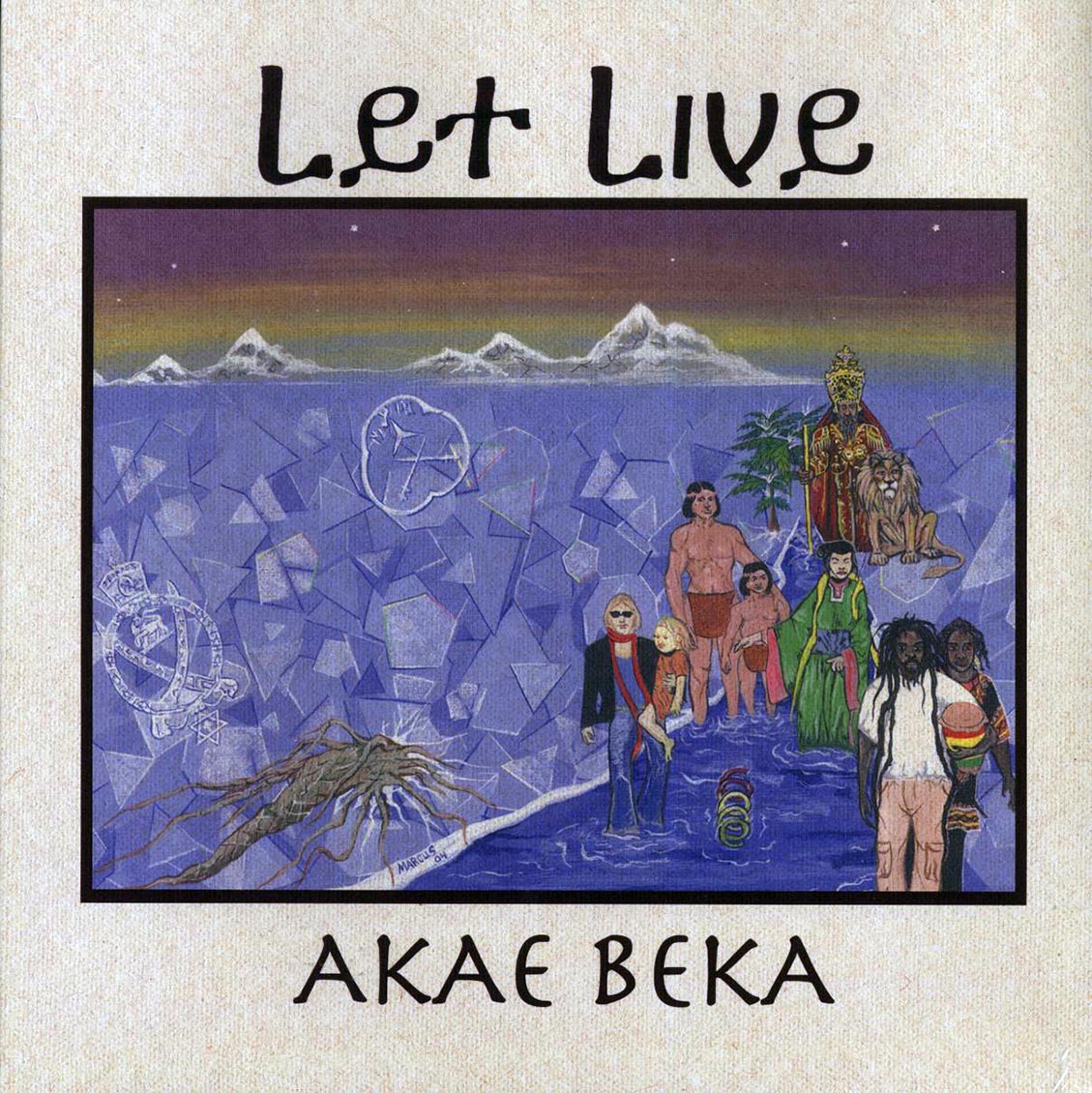 Akae Beka (Vaughn Benjamin/Midnite) - Let Live vinyl LP front cover