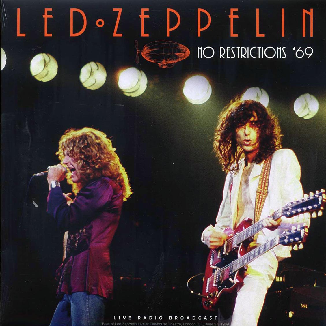 Led Zeppelin - No Restrictions '69: Playhouse Theatre, London (180g) vinyl LP front cover