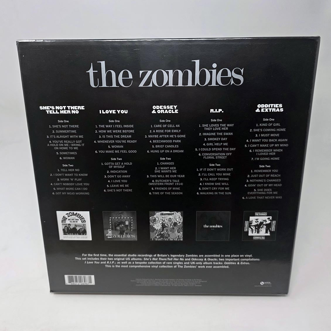 The Zombies - The Complete Studio Recordings (slipcase box set) (box set) (180g) vinyl LP back cover