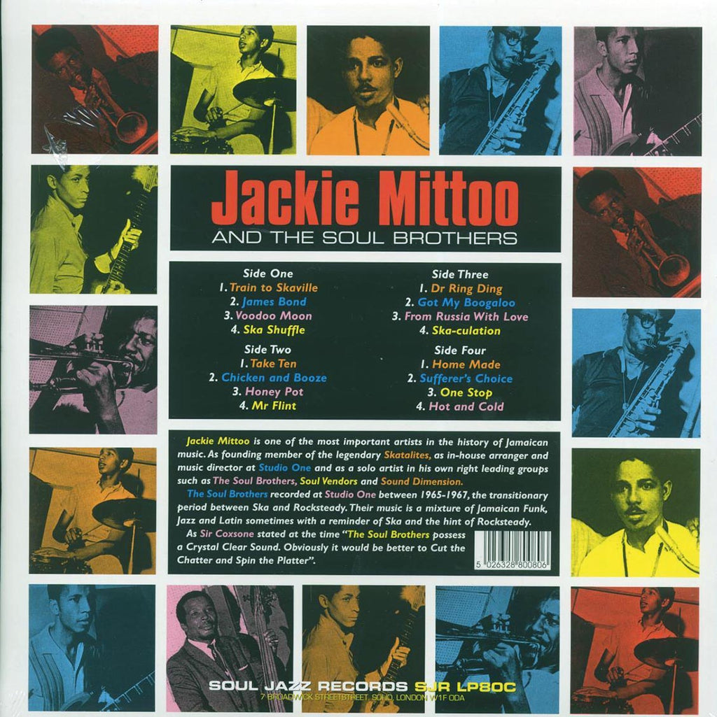 Jackie Mittoo, The Soul Brothers - Last Train To Skaville (2xLP) (green vinyl) vinyl LP back cover