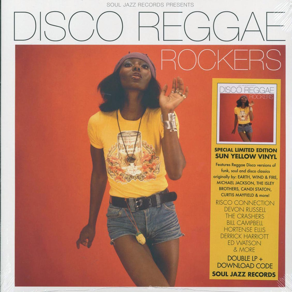 Derrick Harriott, Devon Russell, Glen Adams, Risco Connection, Etc. - Disco Reggae Rockers (2xLP) (yellow vinyl) vinyl LP front cover