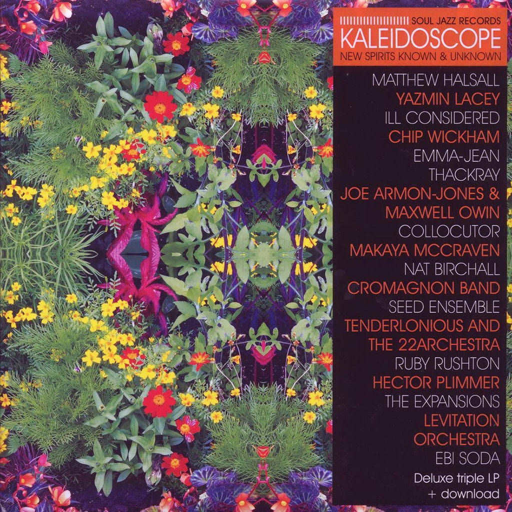 Matthew Halsall, Yazmin Lacey, Ill Considered, Etc. - Kaleidoscope: New Spirits Known & Unknown (3xLP) vinyl LP front cover
