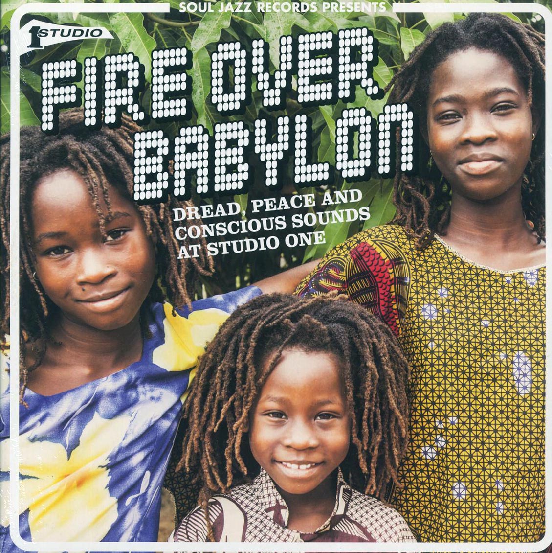 Wailing Souls, The Gladiators, The Viceroys, Judah Eskender Tafari, Etc. - Fire Over Babylon: Dread, Peace And Conscious Sounds At Studio One (2xLP) vinyl LP front cover