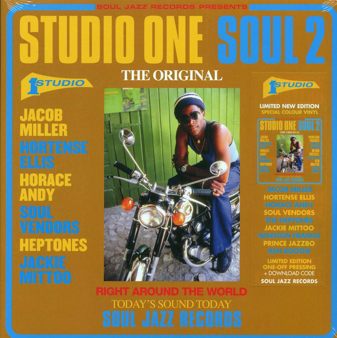 Jacob Miller, Jackie Mittoo, Soul Vendors, The Heptones, Etc. - Studio One Soul 2 (ltd. ed.) (2xLP) (yellow vinyl) vinyl LP front cover