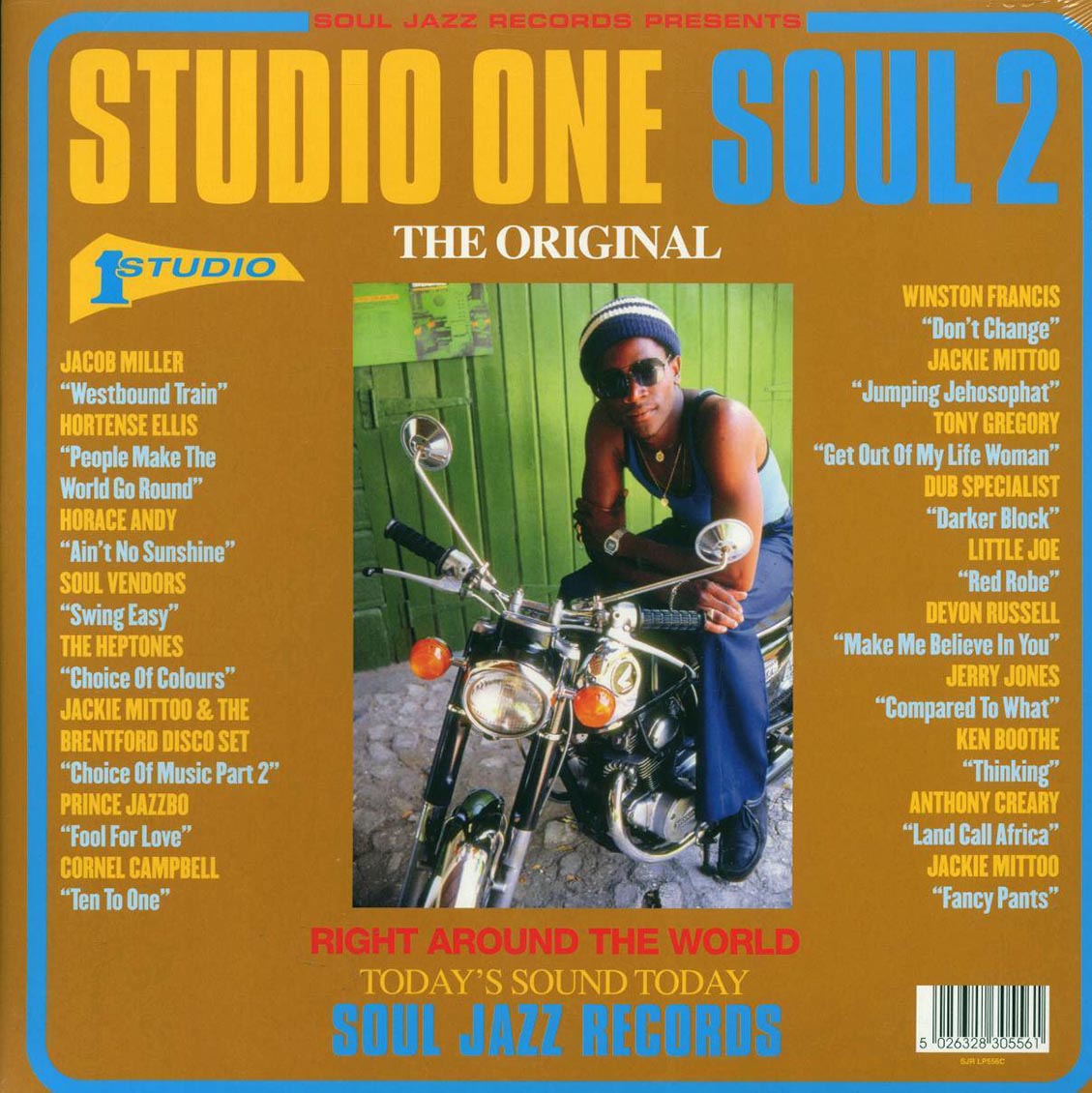 Jacob Miller, Jackie Mittoo, Soul Vendors, The Heptones, Etc. - Studio One Soul 2 (ltd. ed.) (2xLP) (yellow vinyl) vinyl LP back cover