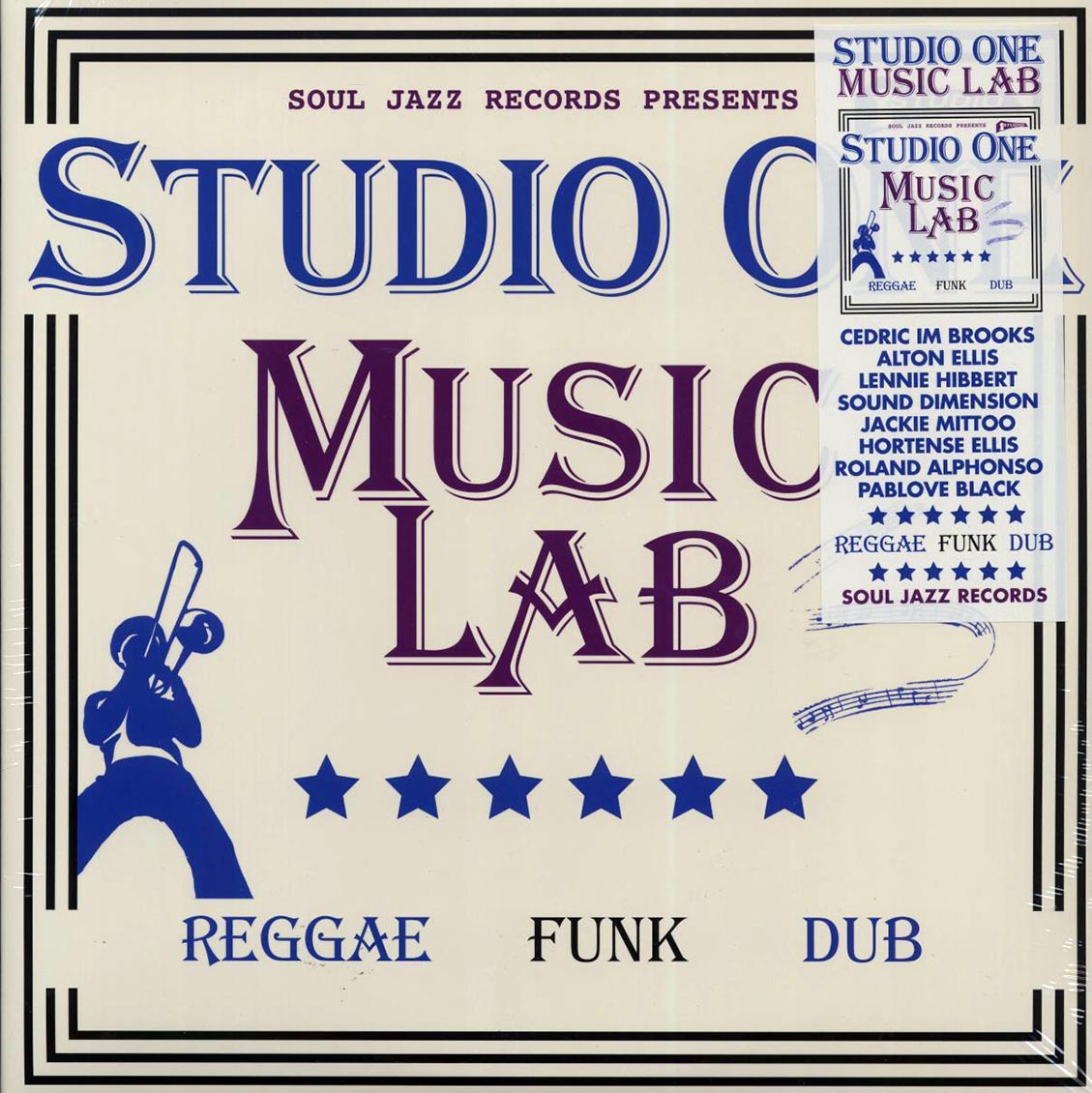 Sound Dimension, Jackie Mittoo, Lennie Hibbert, Cedric Brooks, Etc. - Studio One Music Lab (2xLP) vinyl LP front cover