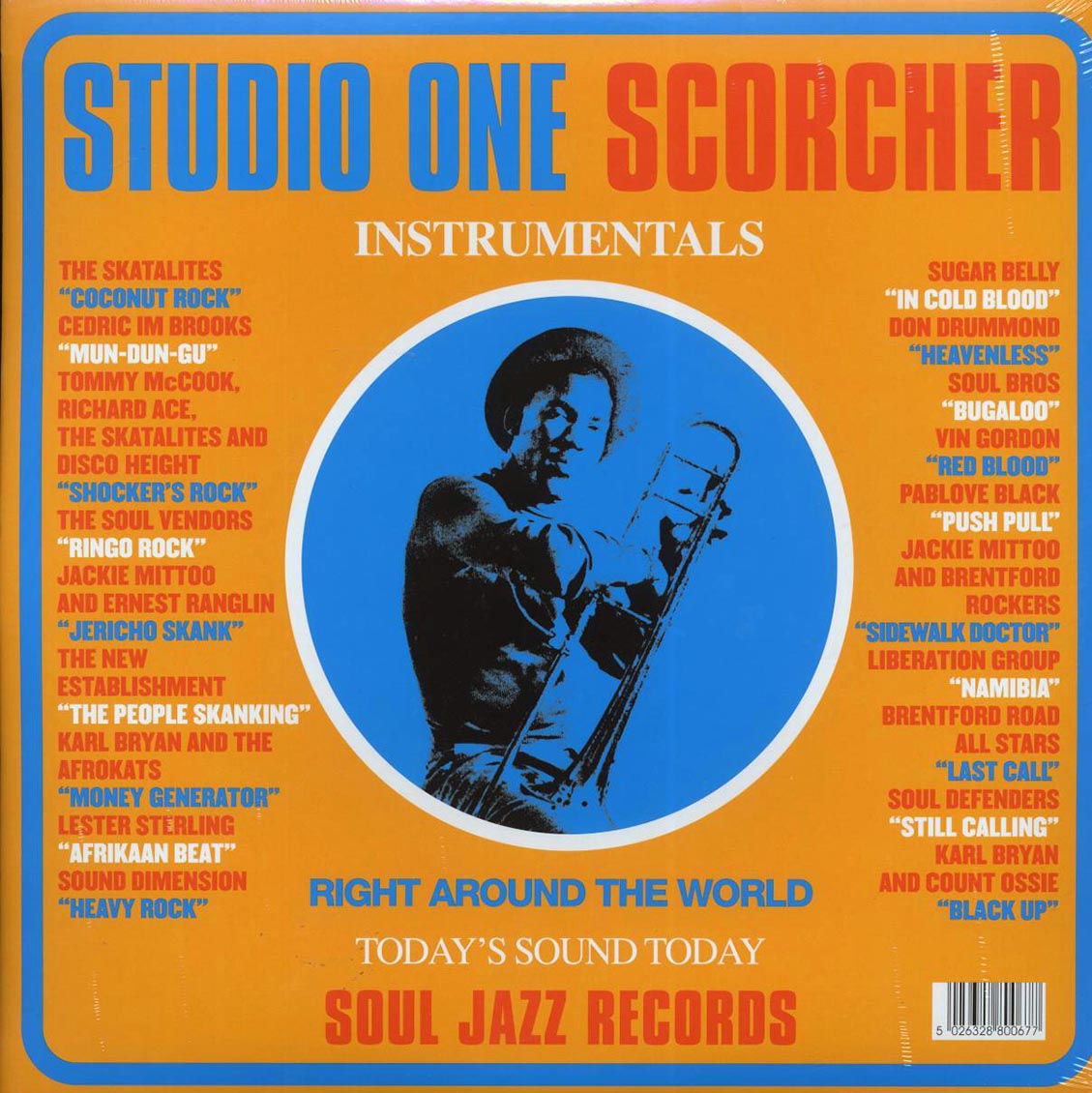 The Skatalites, Soul Vendors, Sound Dimension, Cedric Brooks, Etc. - Studio One Scorcher: Instrumentals (ltd. ed.) (3xLP) (orange vinyl) vinyl LP back cover