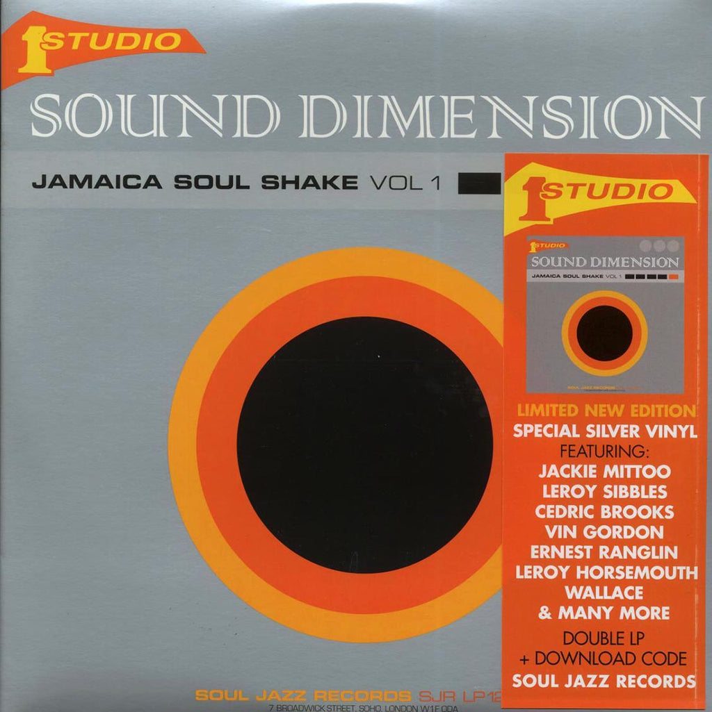 Sound Dimension - Jamaica Soul Shake Vol 1 (ltd. ed.) (2xLP) (silver vinyl) vinyl LP front cover