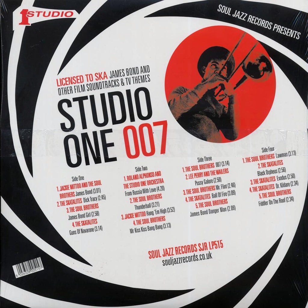 Lee Perry, The Skatalites, Jackie Mittoo, Roland Alphonso, Etc. - Studio One 007: Licensed To Ska (2xLP) vinyl LP back cover